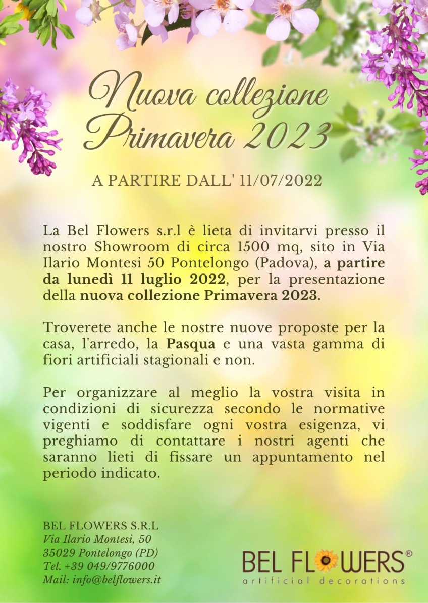 COLLEZIONE PRIMAVERA 2023